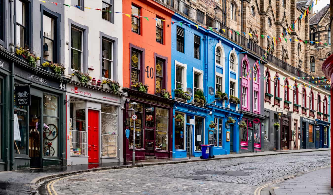 The stunning view over the Old Town of Edinburgh, Scotland