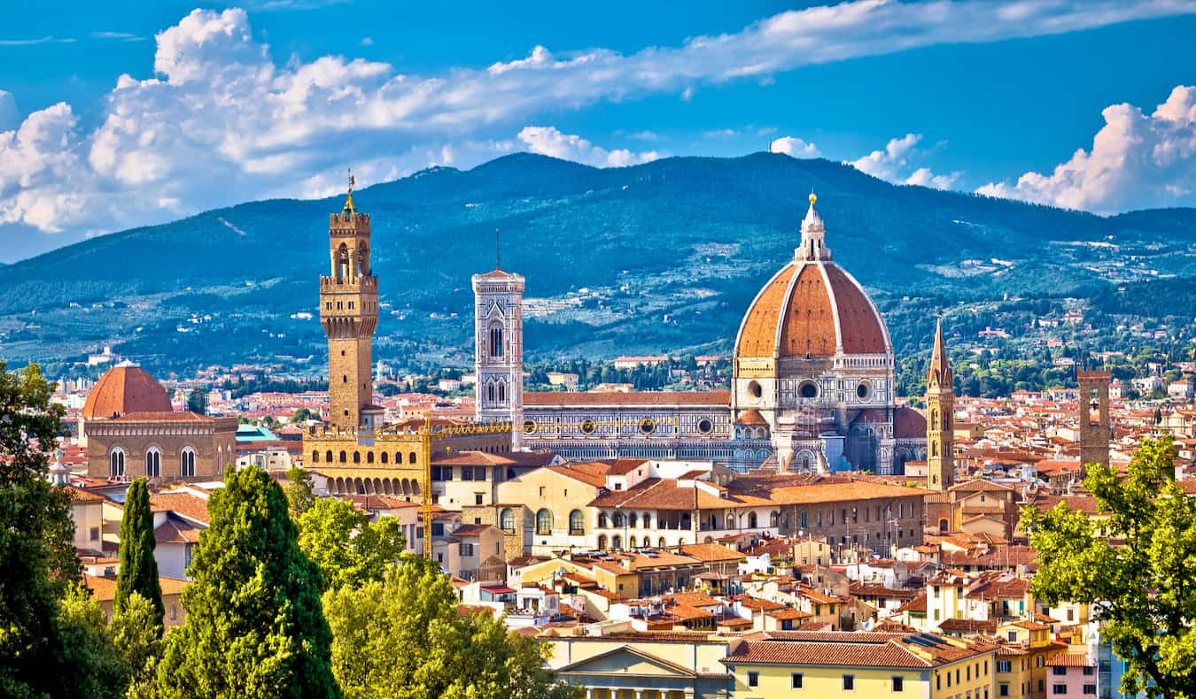 Vue de Florence, Italie un jour lumineux et ensoleillé