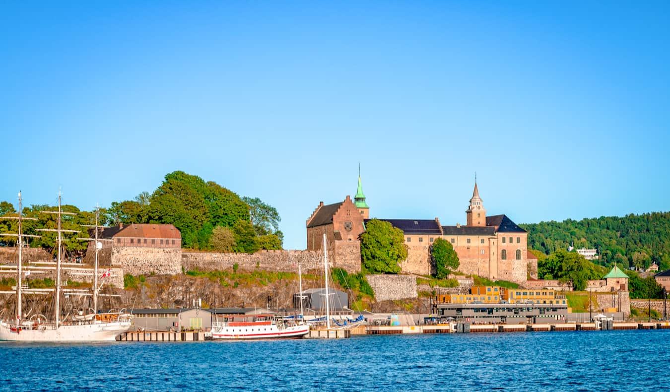 The historic Akerhus Castle in Oslo, Norway