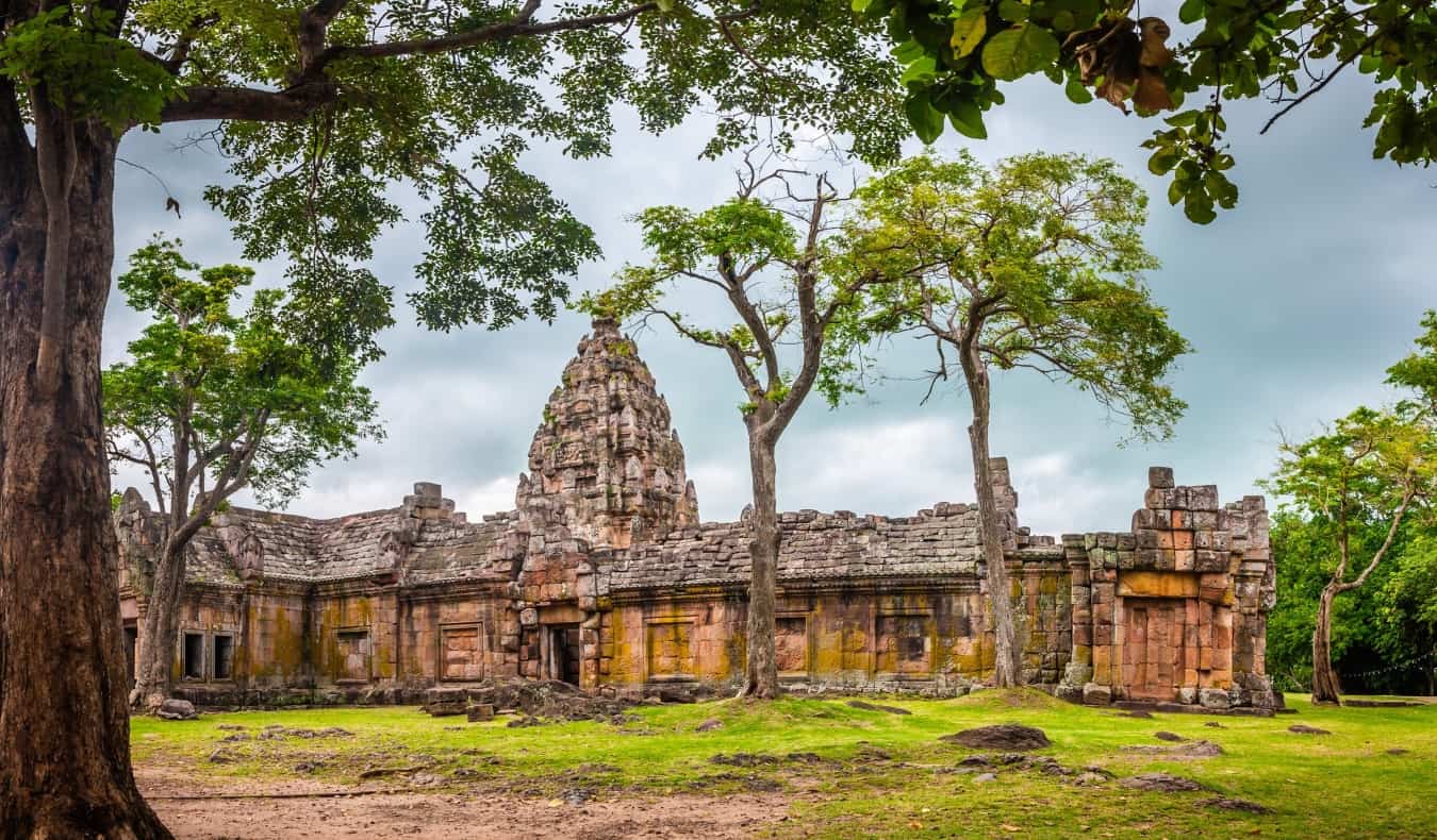 Ancient temple at Phanom Rung Historical Park in the rural Isaan region of Thailand