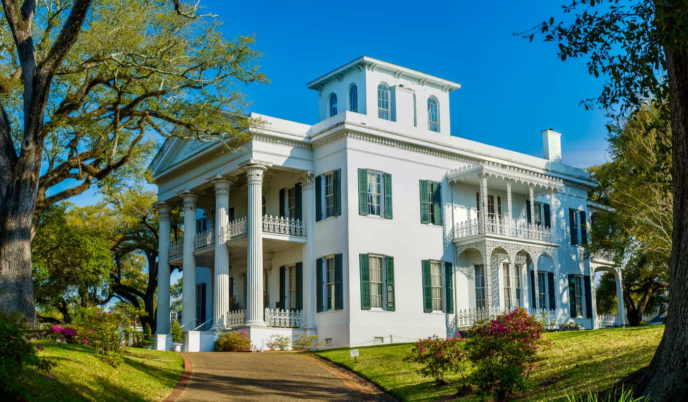 The stunning Stanton Hall mansion in historic Natchez, Mississippi USA