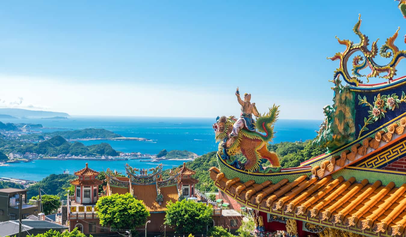 The view overlooking historic Jiufen near Taipei, Taiwan