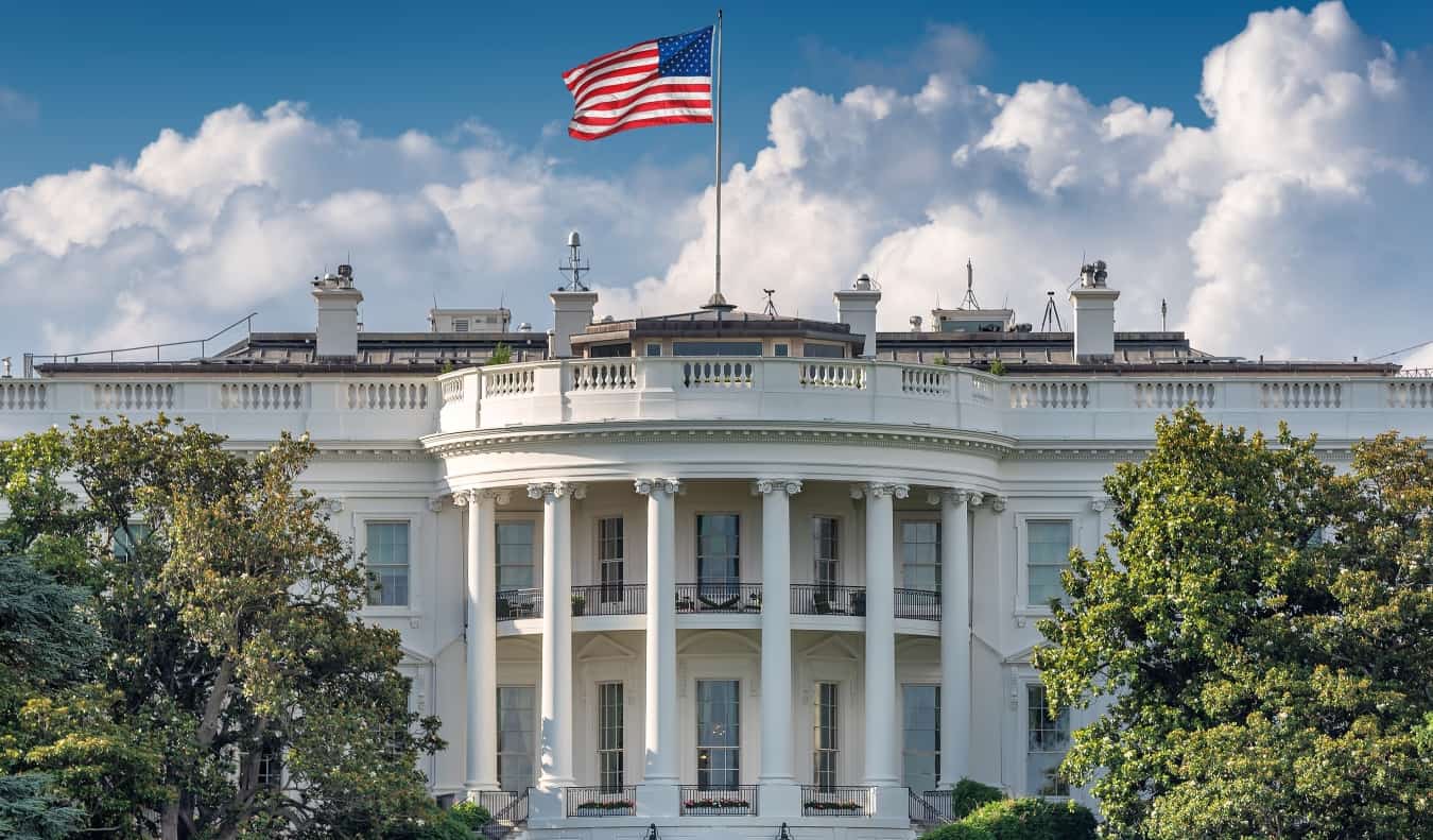 The white house in Washington, DC