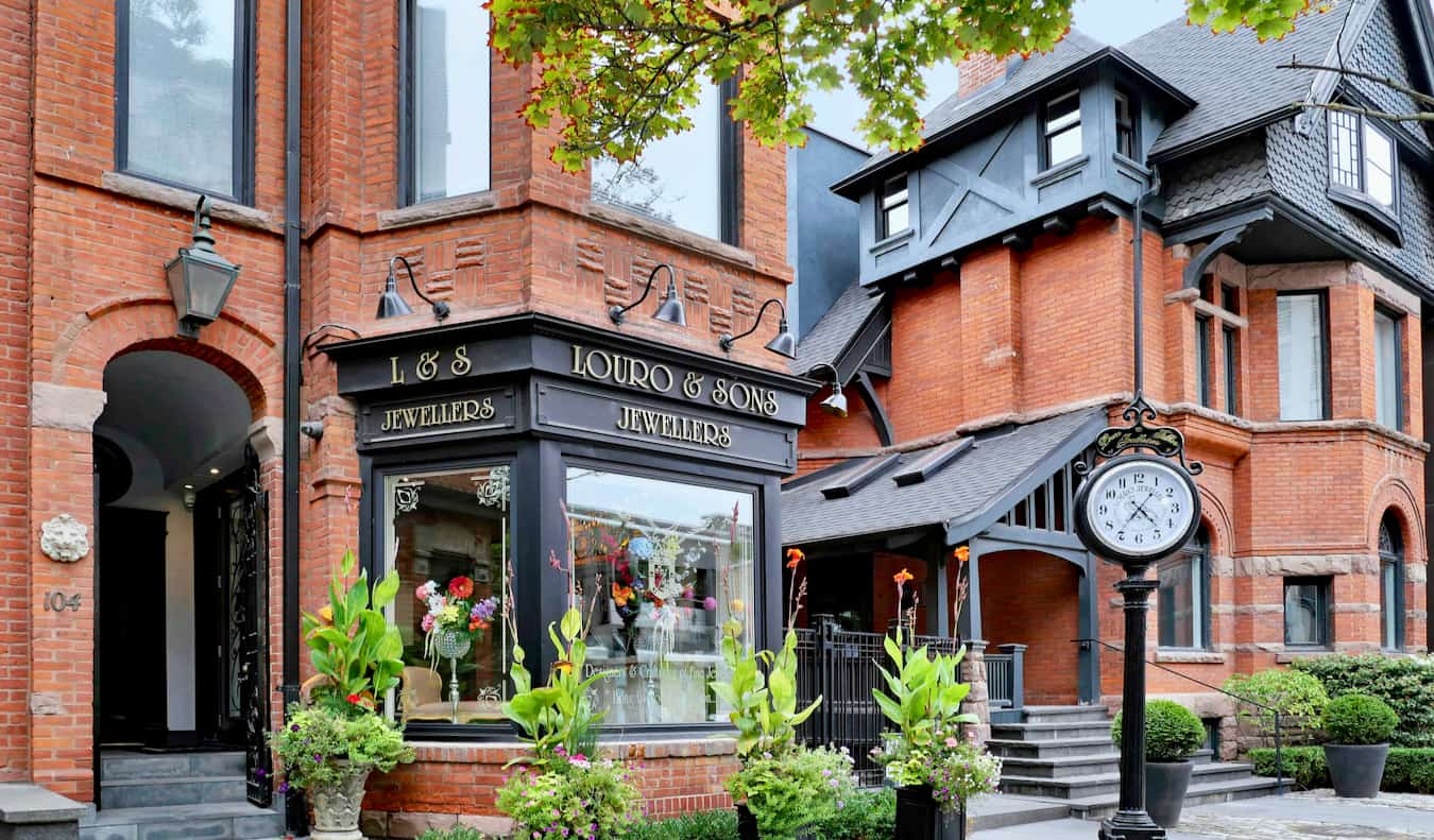 A charming boutique shop in an old building in Yorkville, Toronto