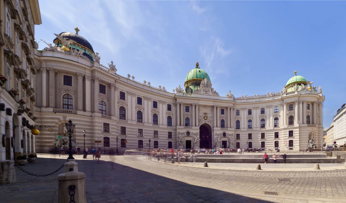 The Hofburg Palace in historic Vienna, Austria