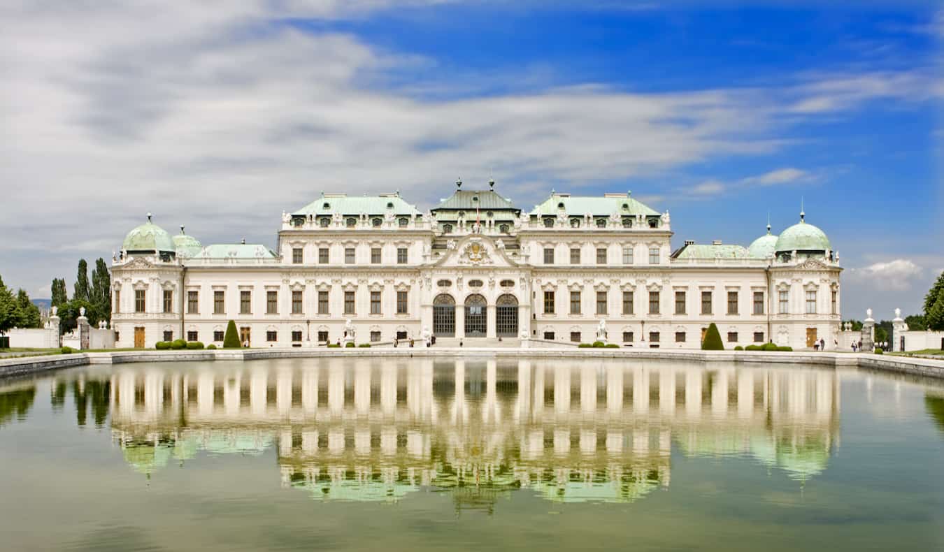 One of the many massive, historic palaces in stunning Vienna, Austria