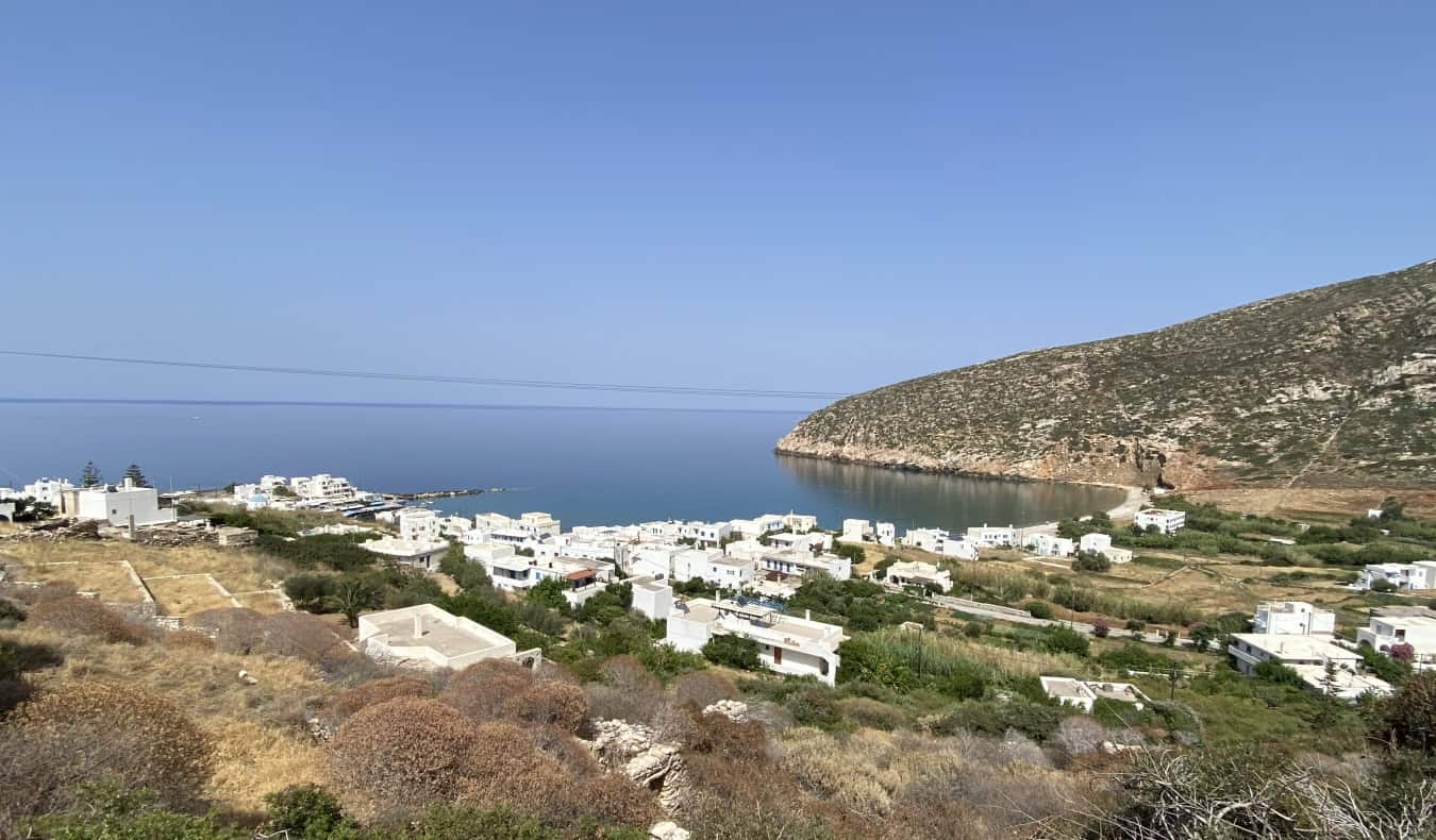 White-washed towns in Naxos, Greece