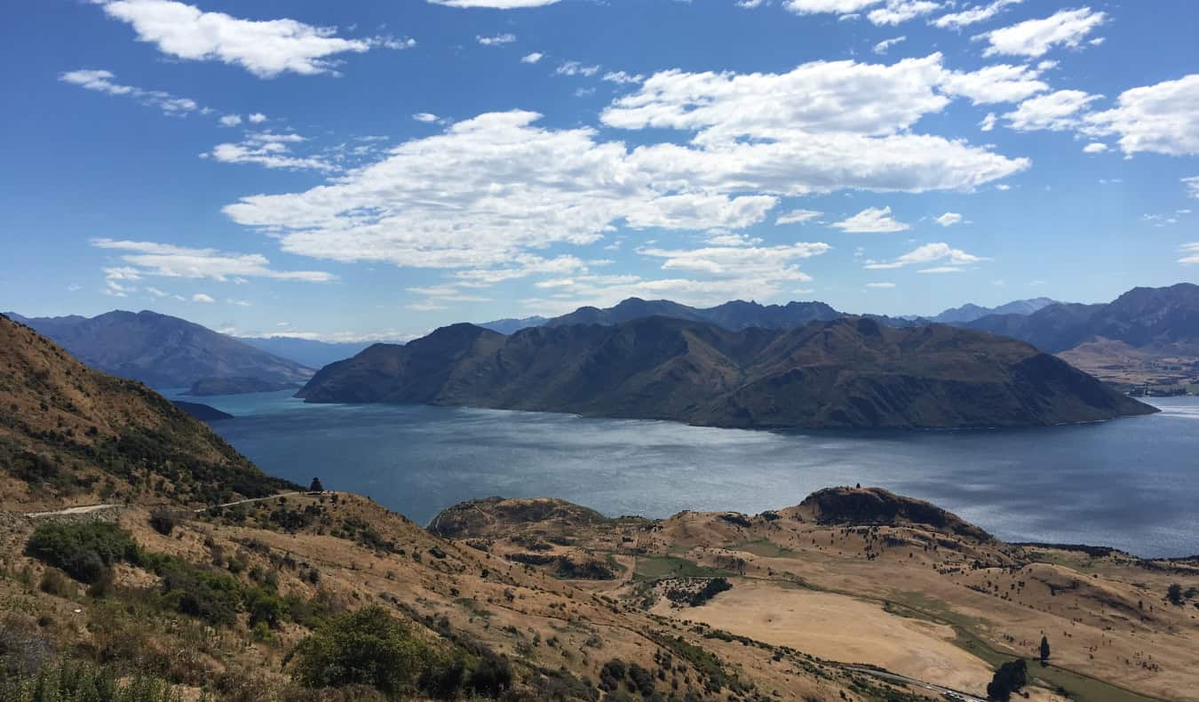 Lake Wanaka on the South Island of New Zealand