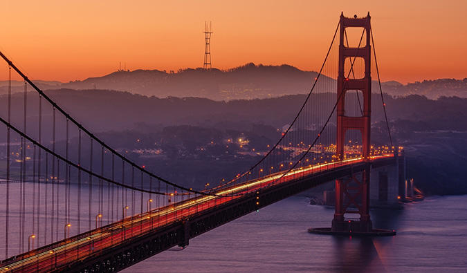 the golden gate bridge in San Francisco