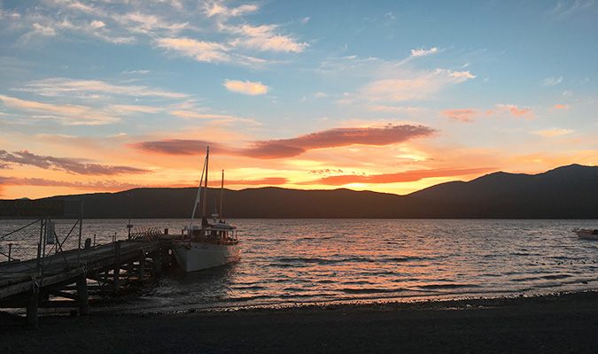 A sunset in New Zealand