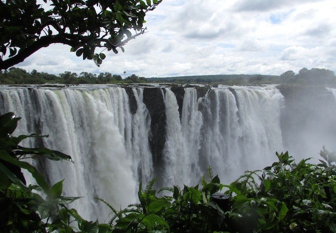 Victoria Falls from the Zimbabwe side in Southern Africa