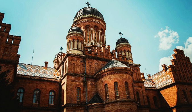 A beautiful example of the historic Ukraine architecture in Kiev