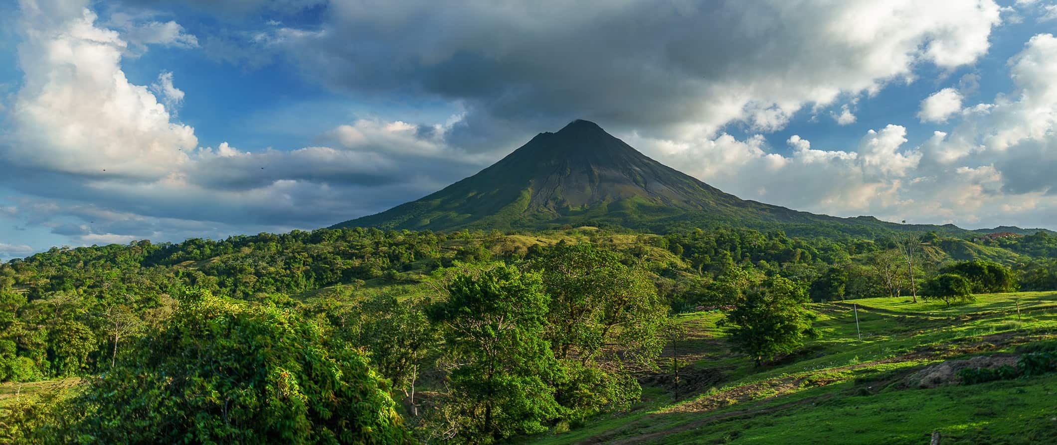 The towering volcano in lush Arenal, Costa Rica