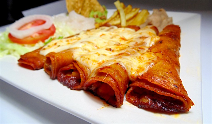 An appetizing enchilada