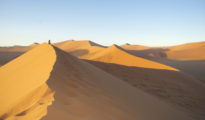 The desert in Sossusvlei, Namibia