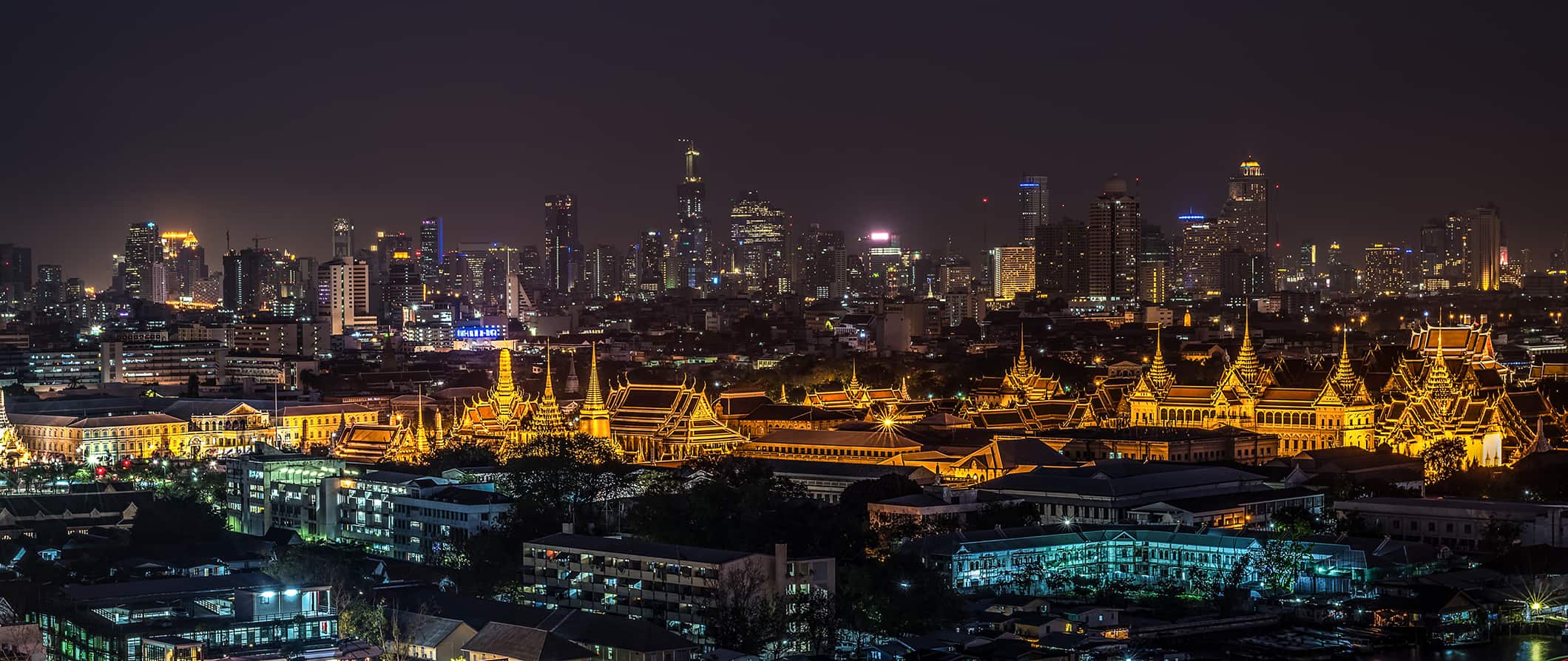 Bangkok Skyline At Night