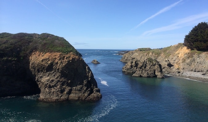 a view of the pacific from the pacific coastal drive