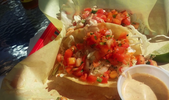 fish tacos from tony's crab shack