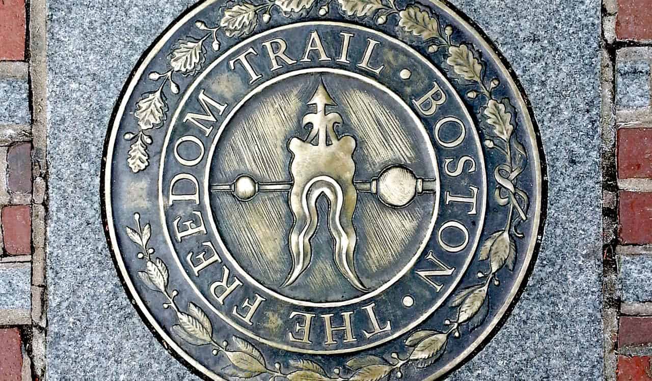 Boston's Freedom Trail sign