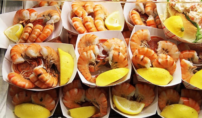 Fresh seafood from Boston's Quincy Market