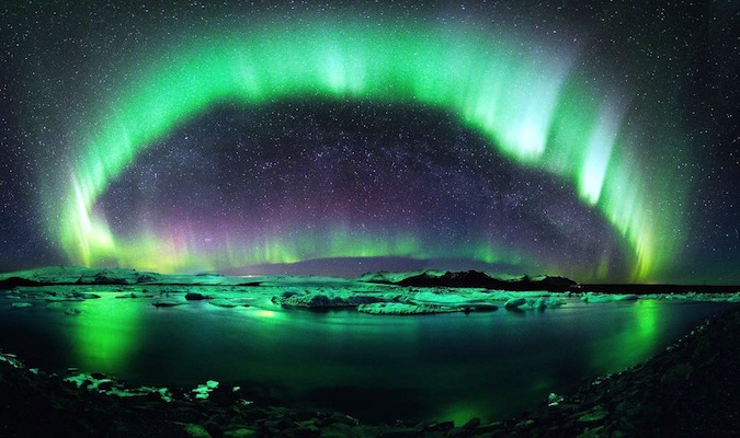 the northern lights in iceland