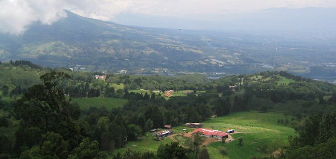 overlooking the lush jungles of costa rica