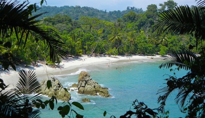 Stunning beaches and lush forests along the Costa Rican coast