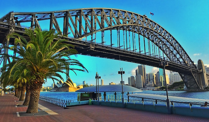 A massive steelbridge in Sydney, Australia
