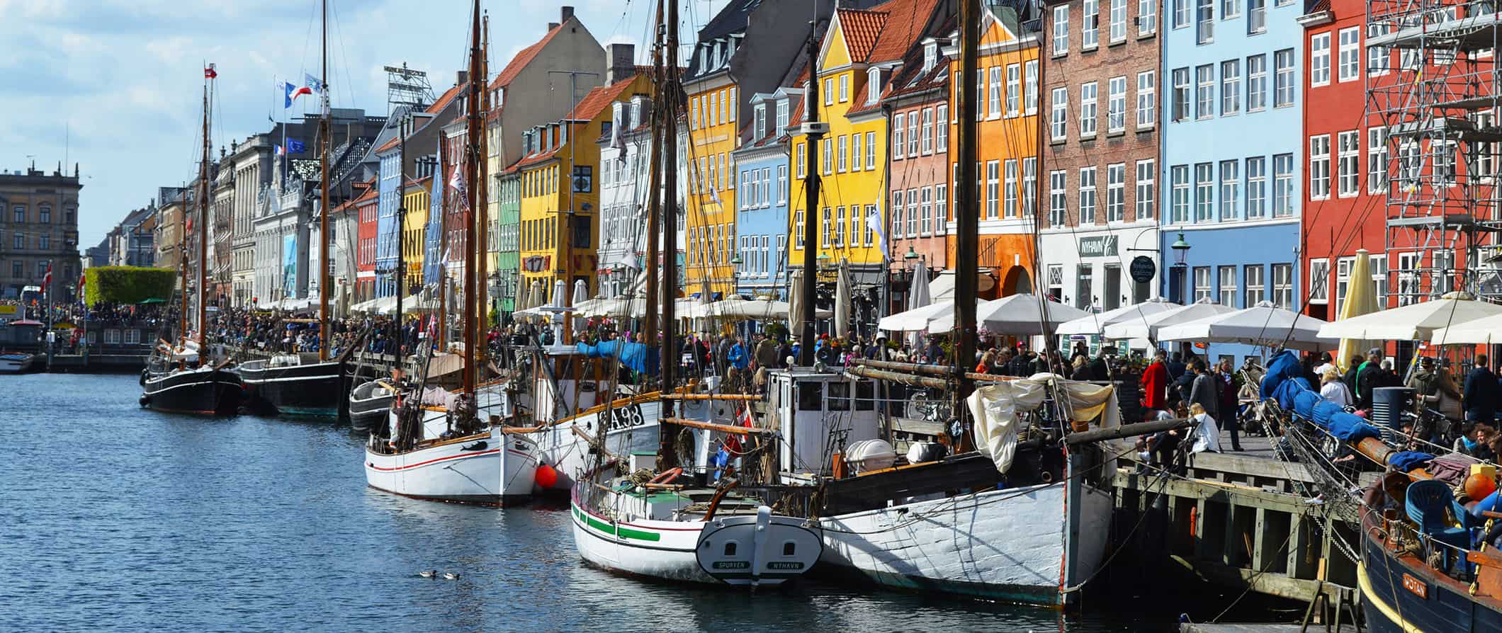 colorful buildings in denmark