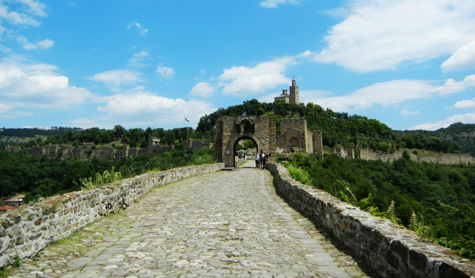 A gorgeous view of nature and a beautiful building in Bulgaria