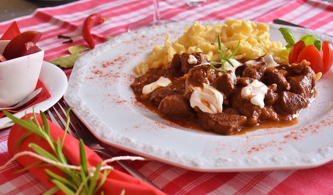 Eastern European goulash dinner - Prague