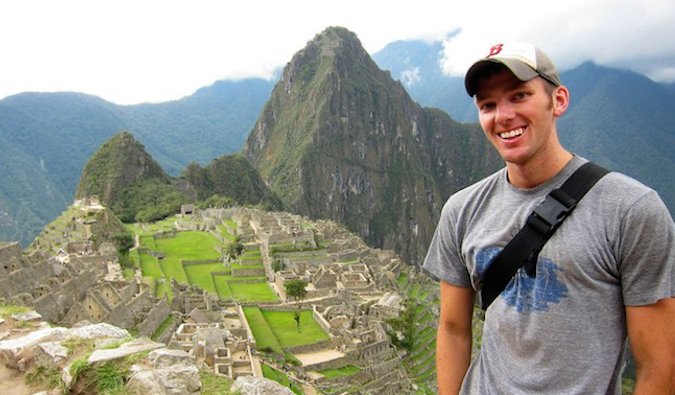 Steve Kamb from Nerd Fitness at Machu Picchu in Peru