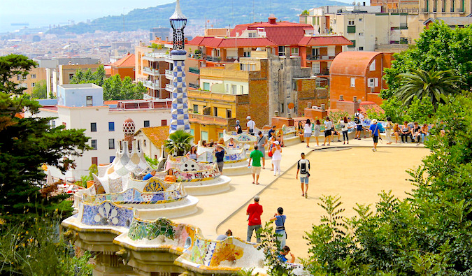 Gaudi's Park Guell in Barcelona