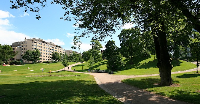 Punavuori Park in Helsinki, Finland is worth a visit