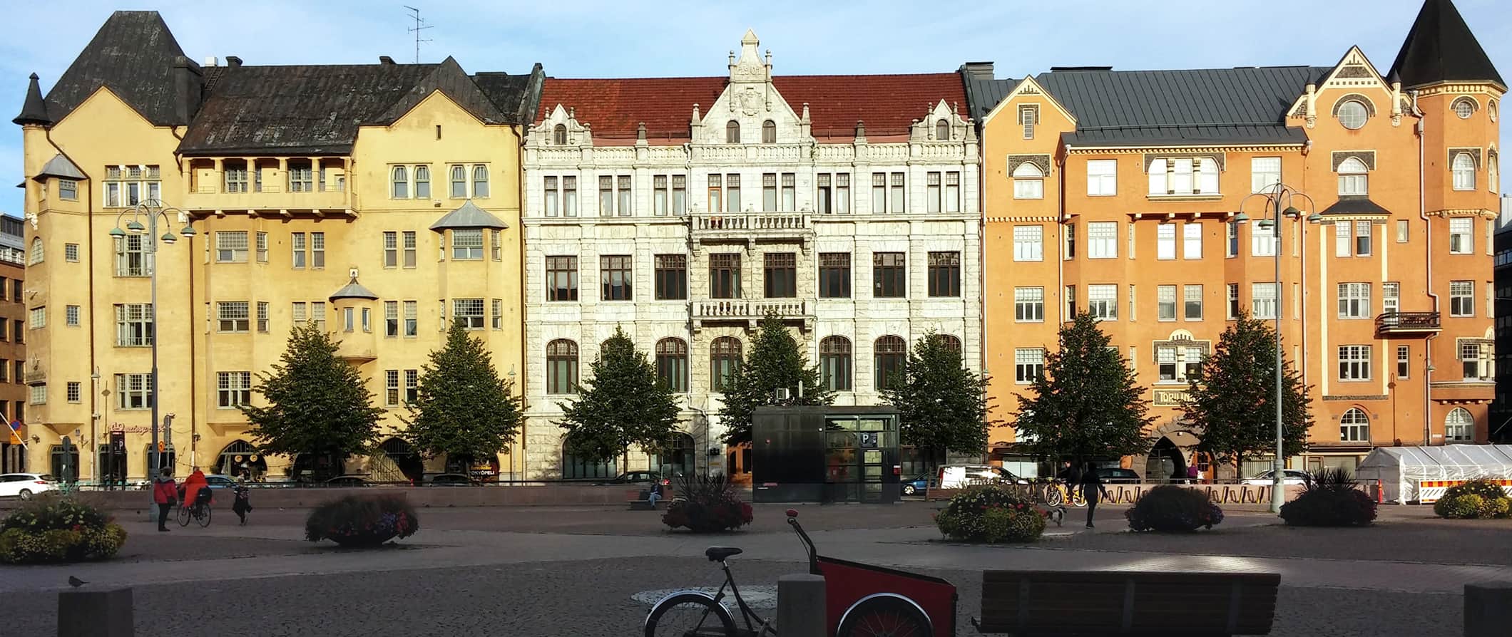 colorful buildings in Helsinki