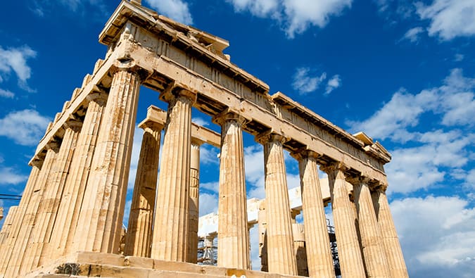 Parthenon in Athens, Greece, ruins and temples, Greek civilization, 5th century BC