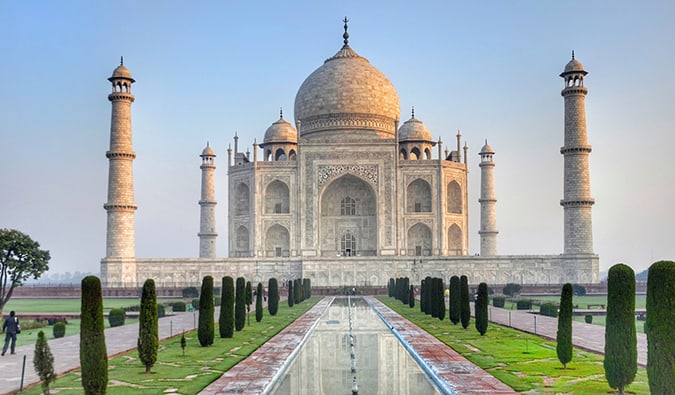 Taj Mahal, Agra, India, marble tomb built for Emperor Shah Jahan’s deceased wife, UNESCO