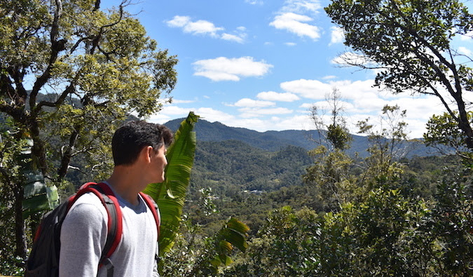 Matt hiking in nature