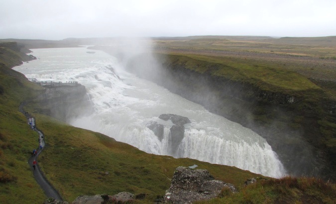 Gulfoss! Part of the Golden Circle, this is one of the biggest waterfalls in Iceland