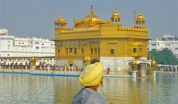 Golden Temple buy the river in Amritsar