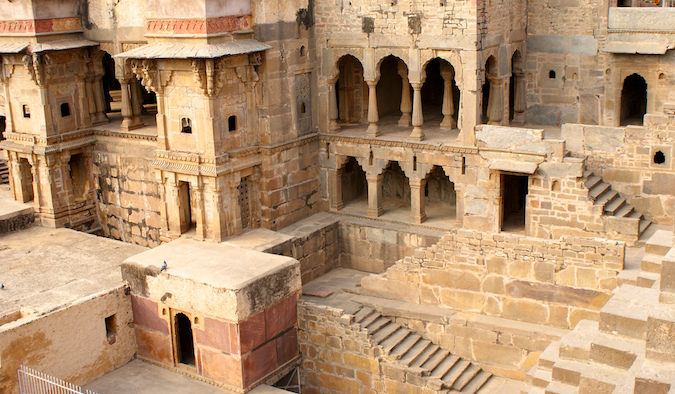 Chand Baori踩到印度阿巴内里