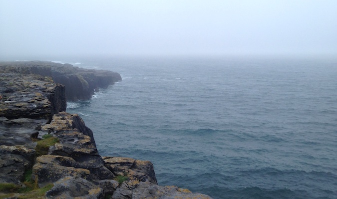 the ocean near the west side of ireland in galway