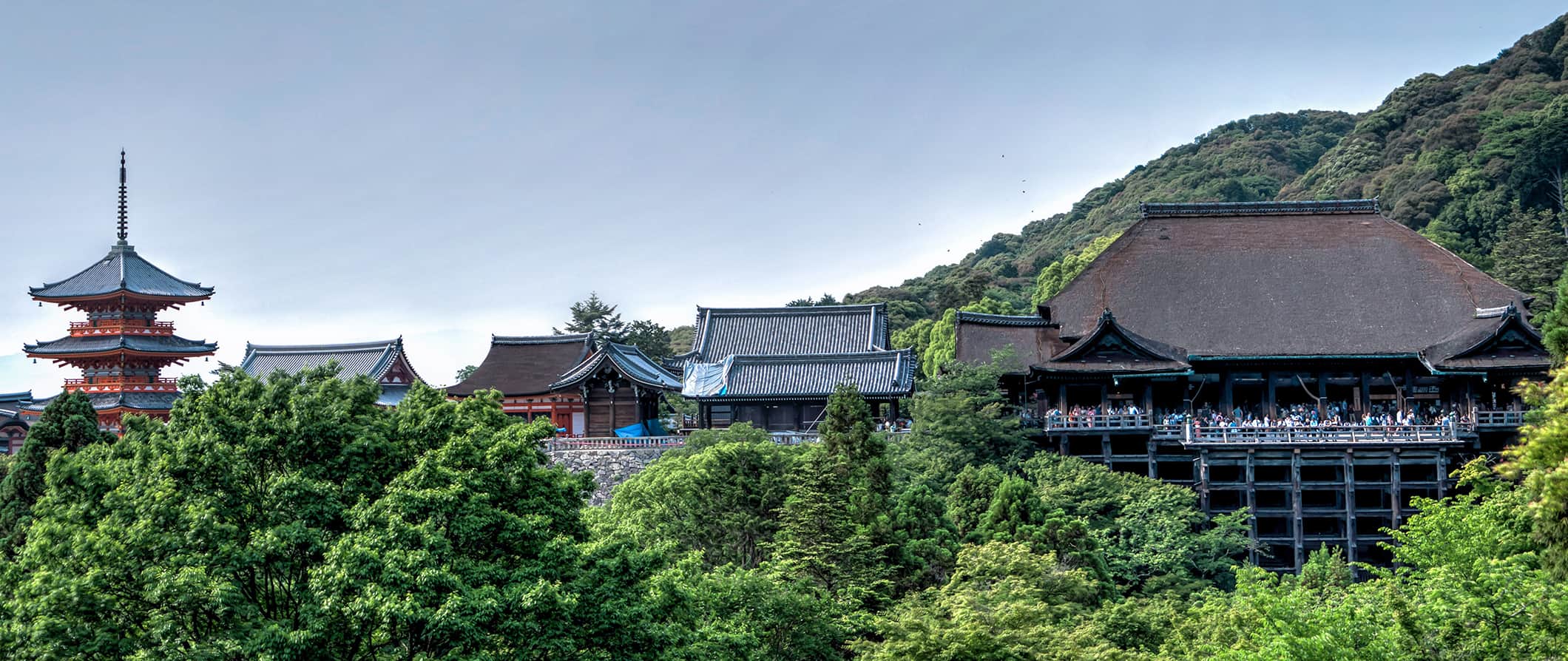 temple views in Kyoto, Japan