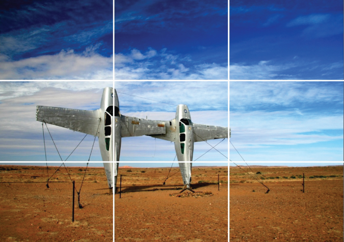 Photo of surreal art sculpture park in the Australian Outback