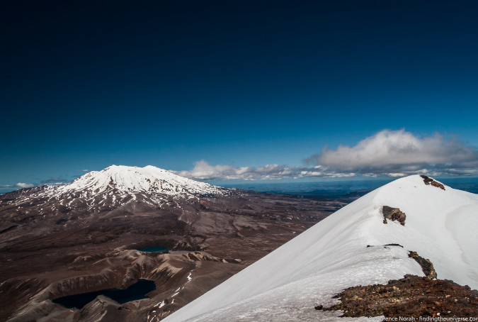 beautiful travel photograph of a snow-capped mountain in New Zealand