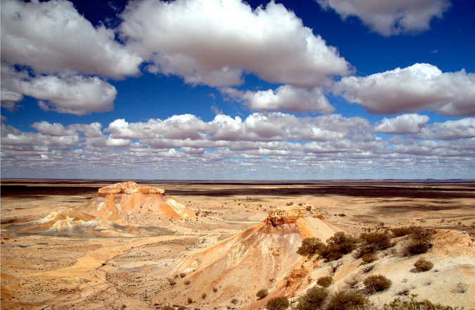 Using weather to a photographers advantage when taking a pic of the mountains and sky Painted Desert