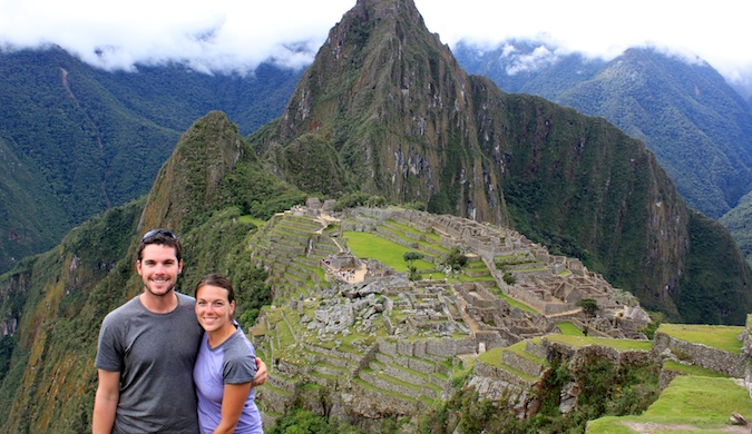 the naumans in macchu picchu traveling