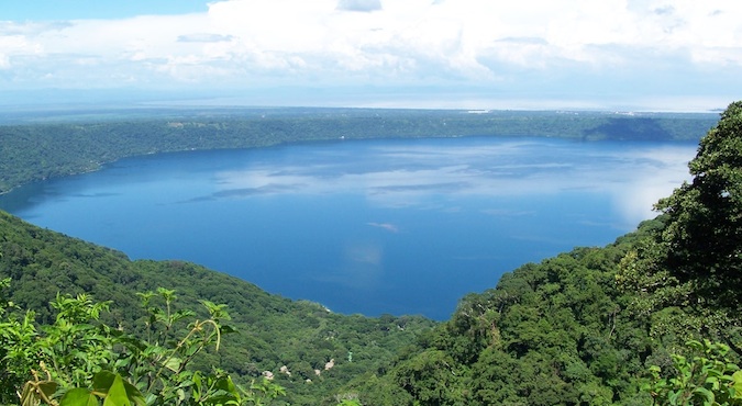 The stunning Apoyo Lagoon in Nicaragua