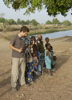 Brook Silva Braga filming the One Day in Africa Travel Documentary