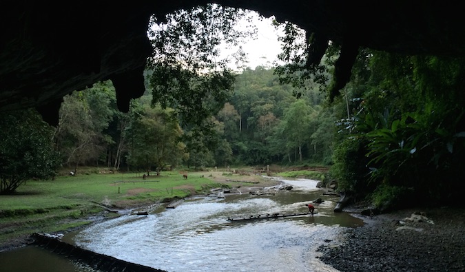 A huge cave near Pai, Thailand